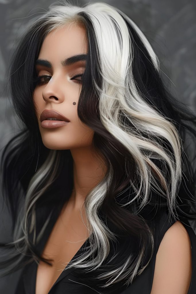 Bold Blondie and Black Contrast