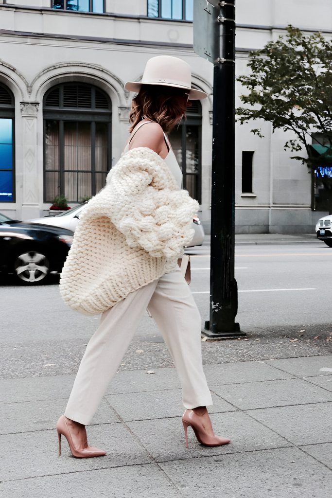 Chunky Knit Cardigan Inspired by Priyanka Chopra