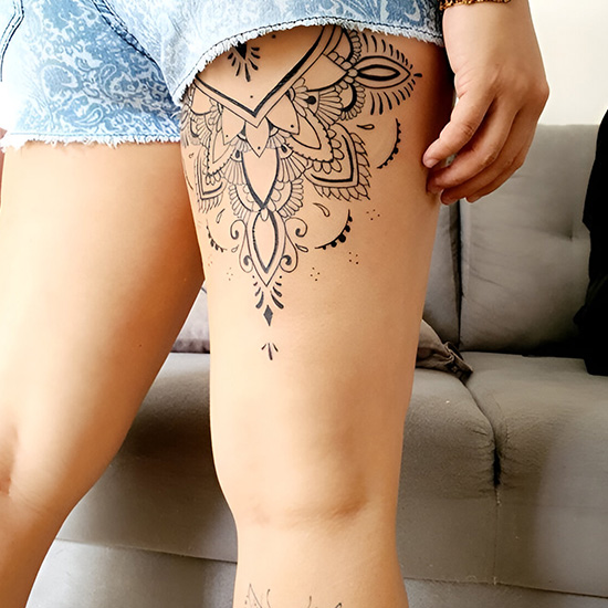 Mandala Decoration on the Ankle