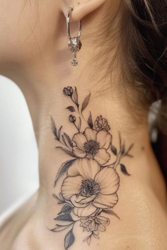 Name Surrounded by Flowers or Leaves