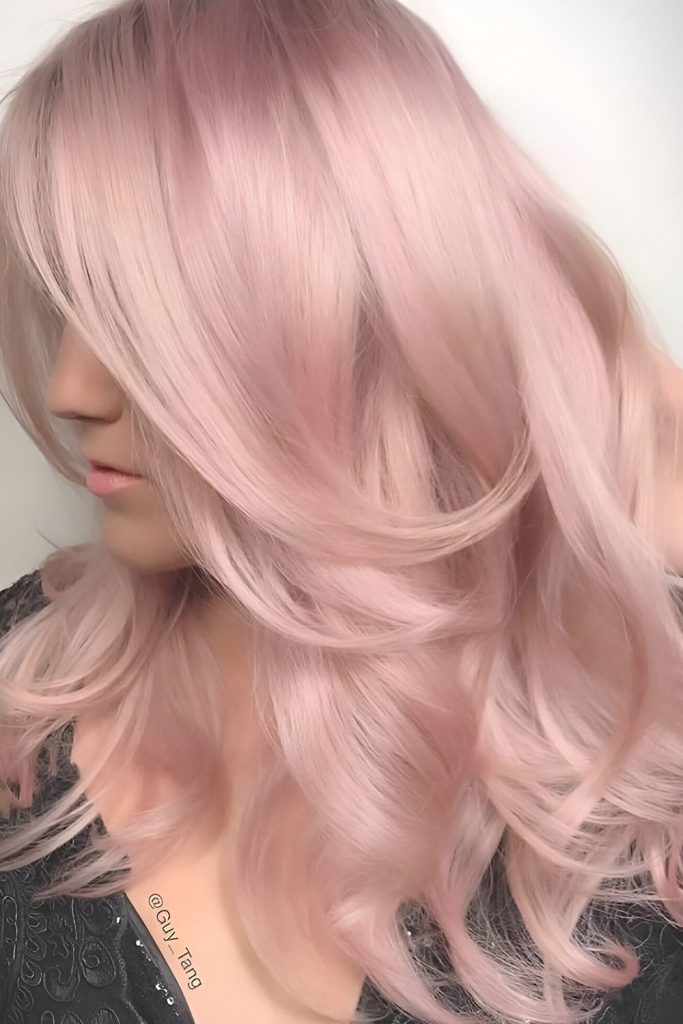 Peach and Rose Gold Waves