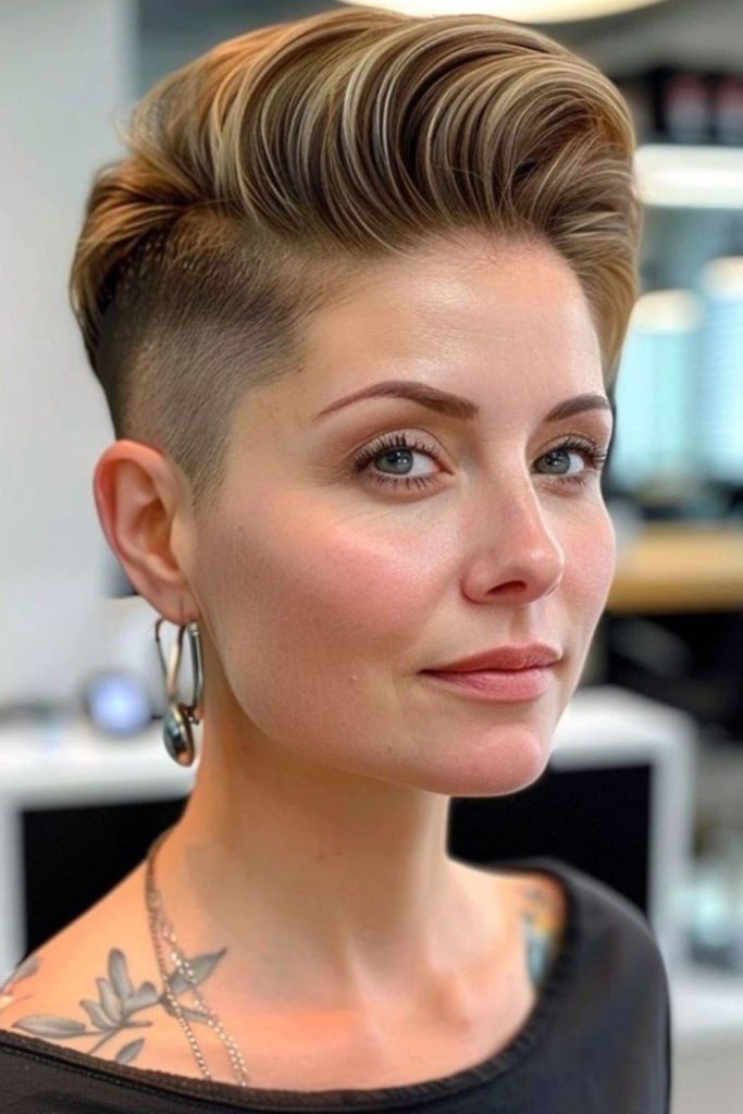 Short Hair with Buzzed Sides
