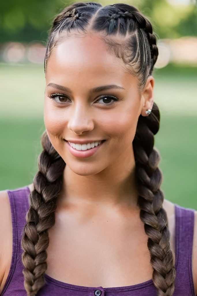 Dutch Braided Pigtails