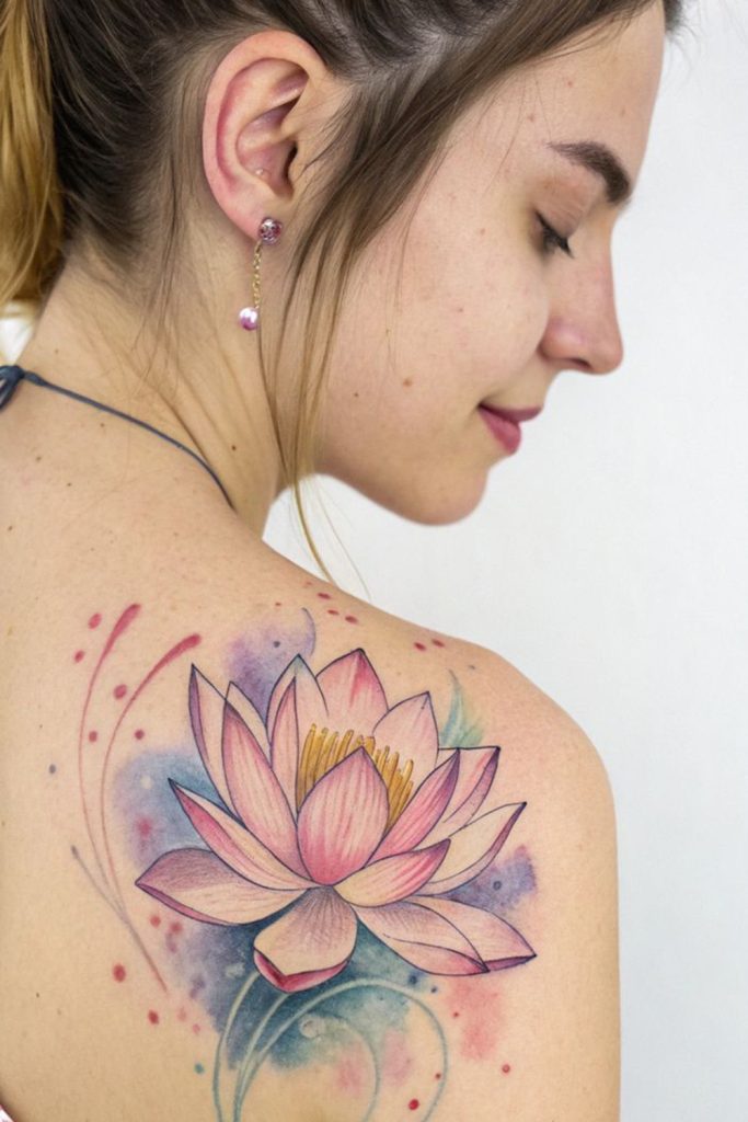 Ethereal Lotus flower