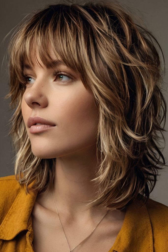 Layered Shag with Highlights