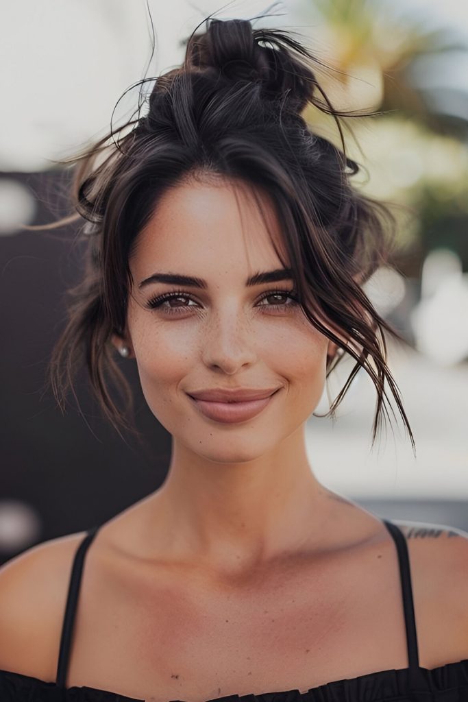 Loose Bun with Layers