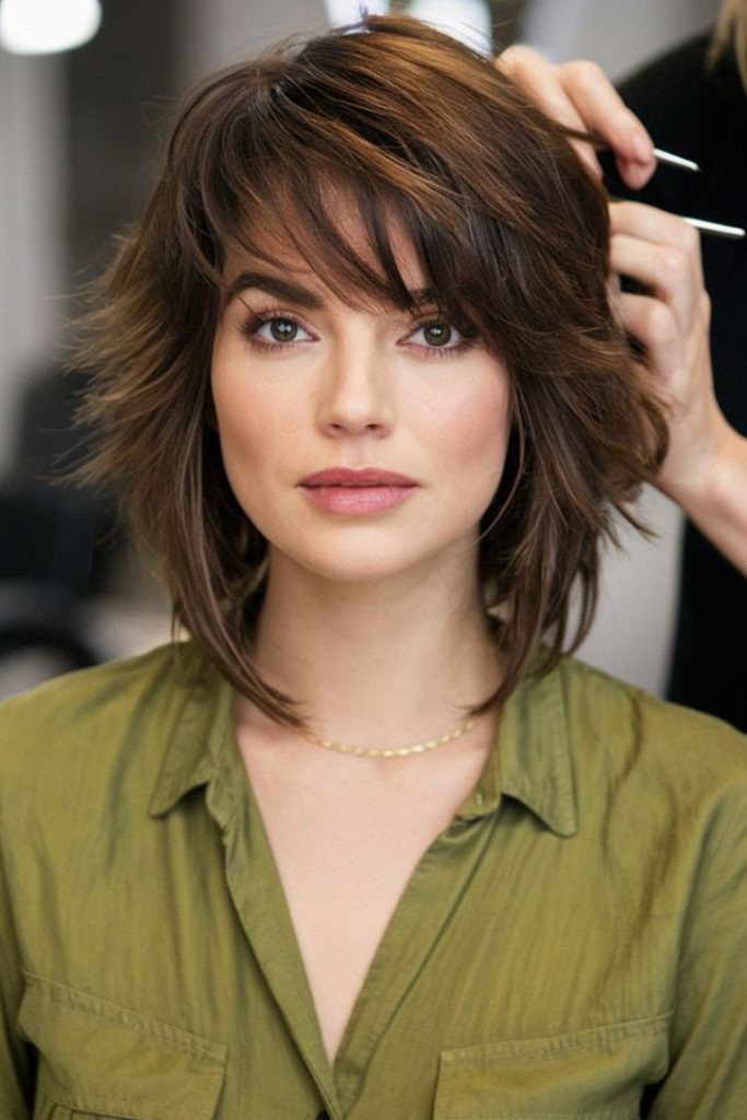 Medium Shag with Face Framing Layers