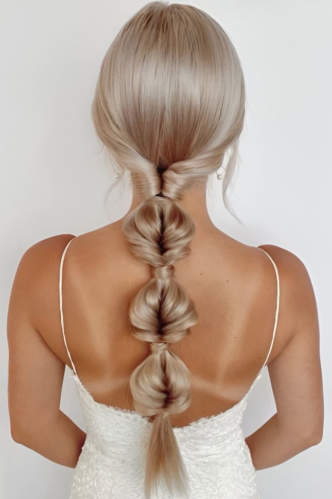 Messy side braid