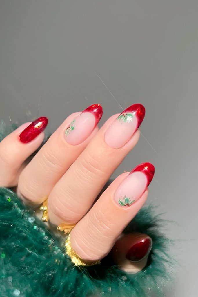 Mistletoe Nail Art