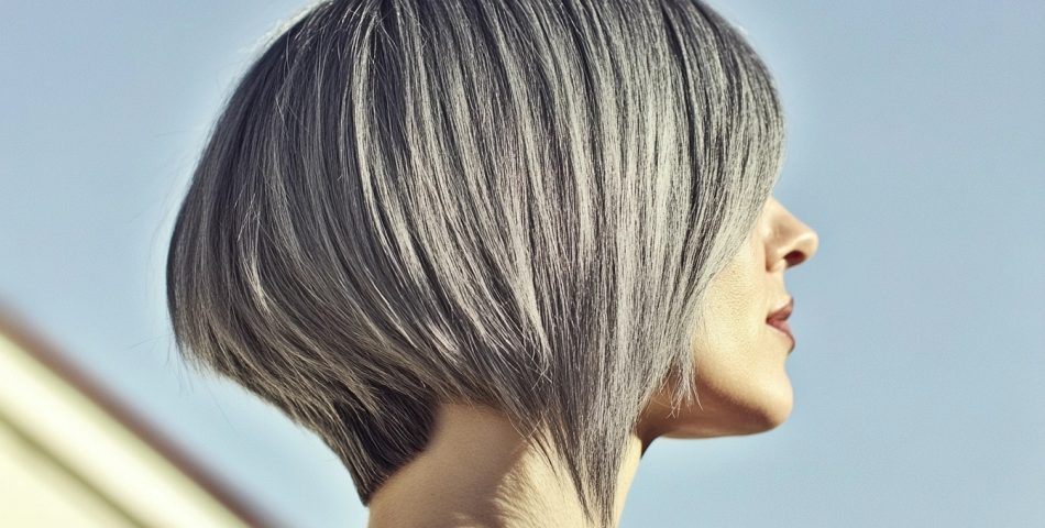 Most Beautiful Grey Bob Hairstyle