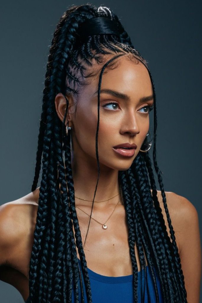 Ponytail Goddess Braids