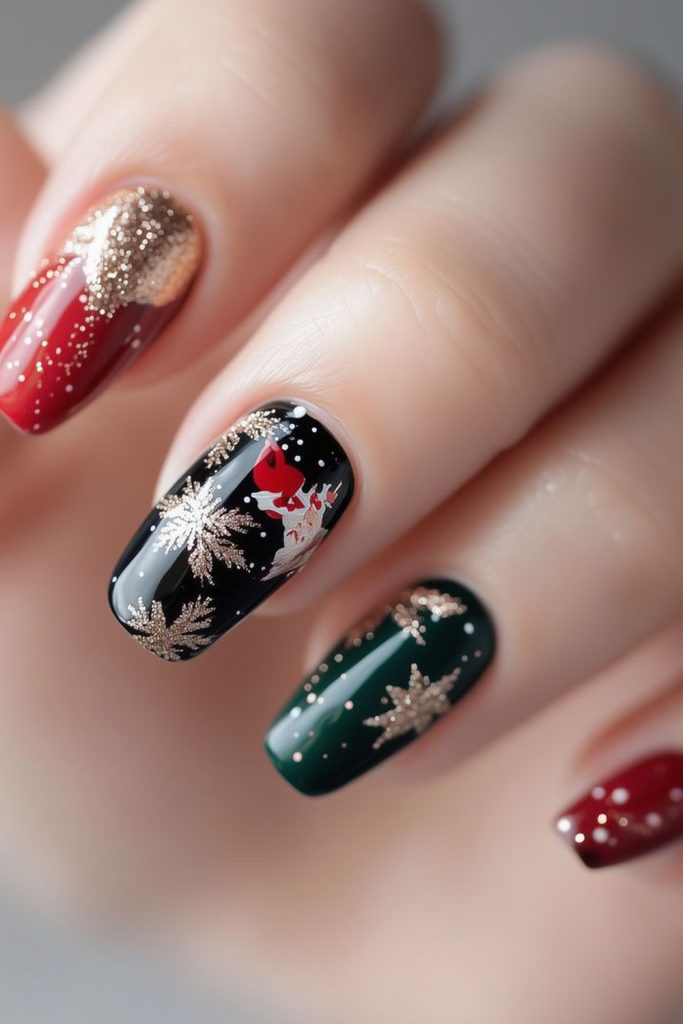 Reindeer Nail Art