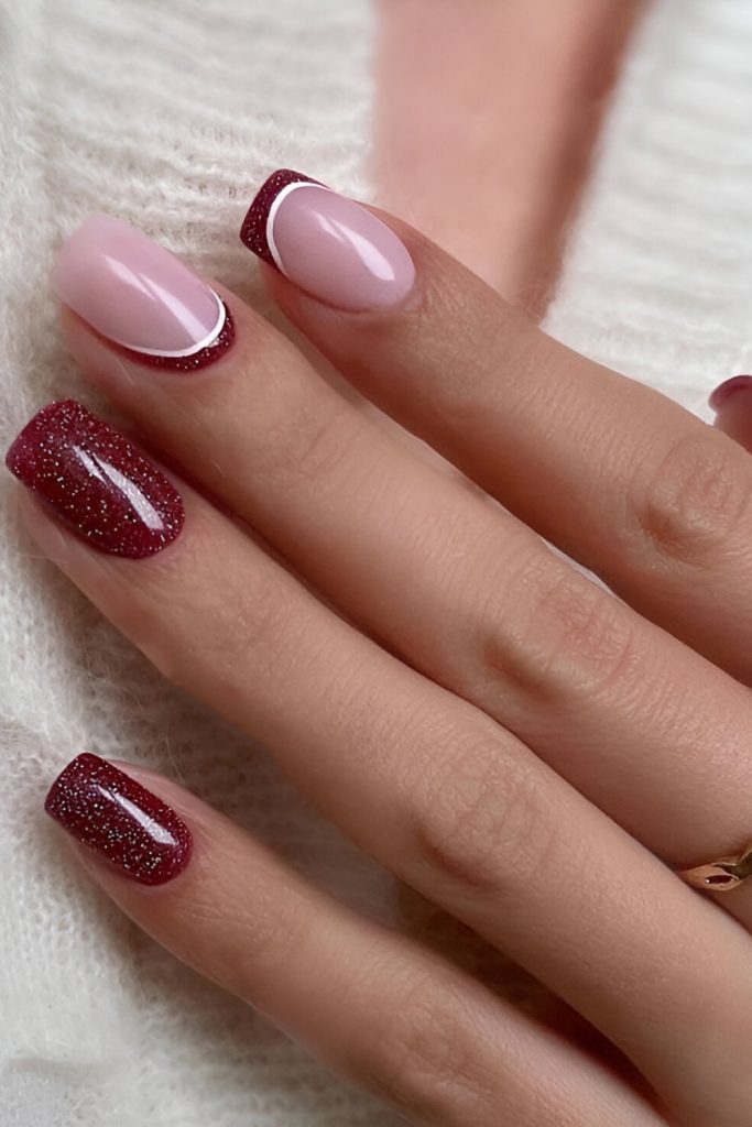 Santa Claus Accent Nail