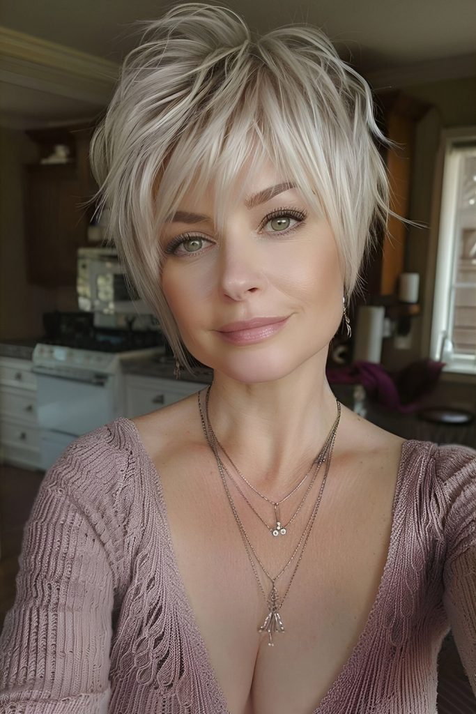 Shaggy Grey Bob