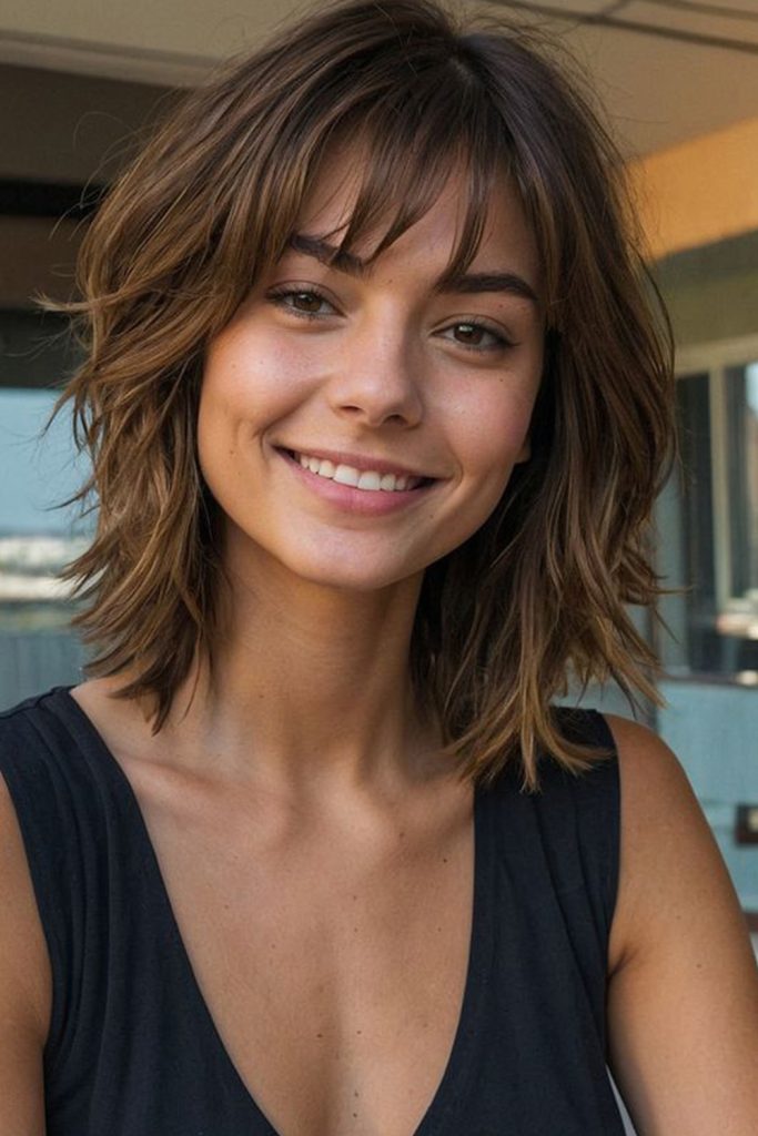 Shoulder Length Shag
