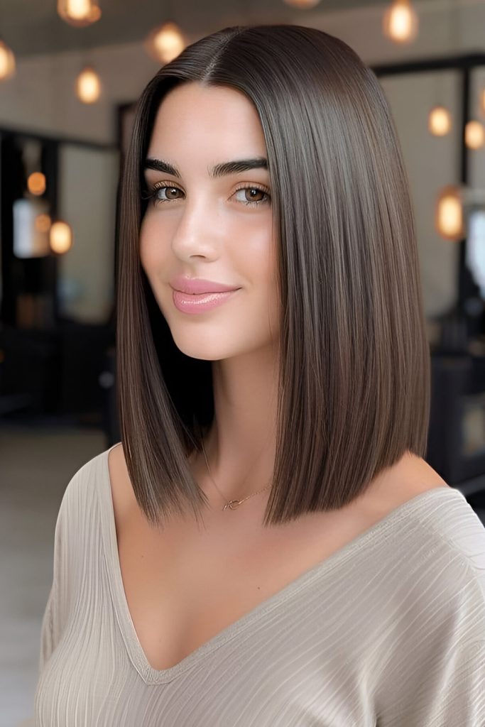 Shoulder Length Straight Cut