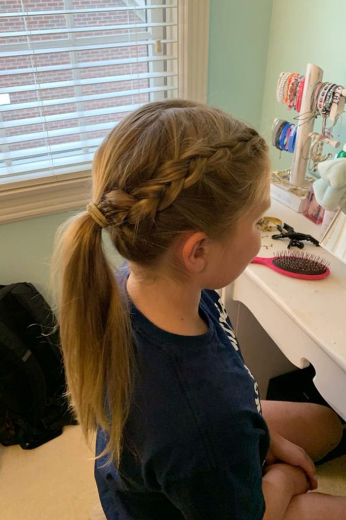 Side Braided Ponytail