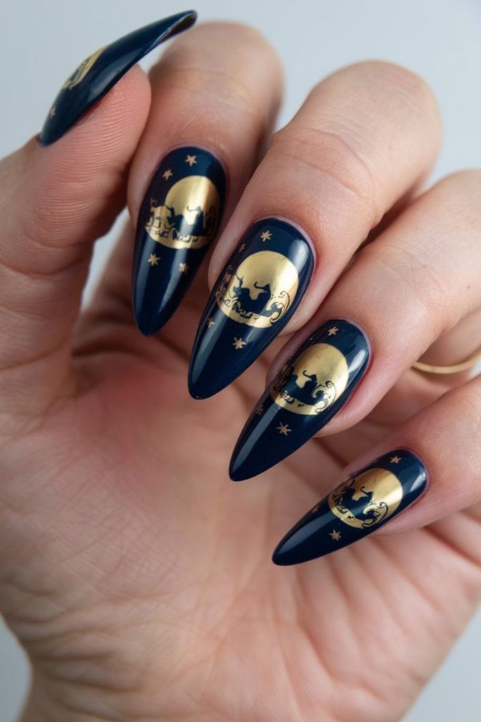 Starry Night Nails