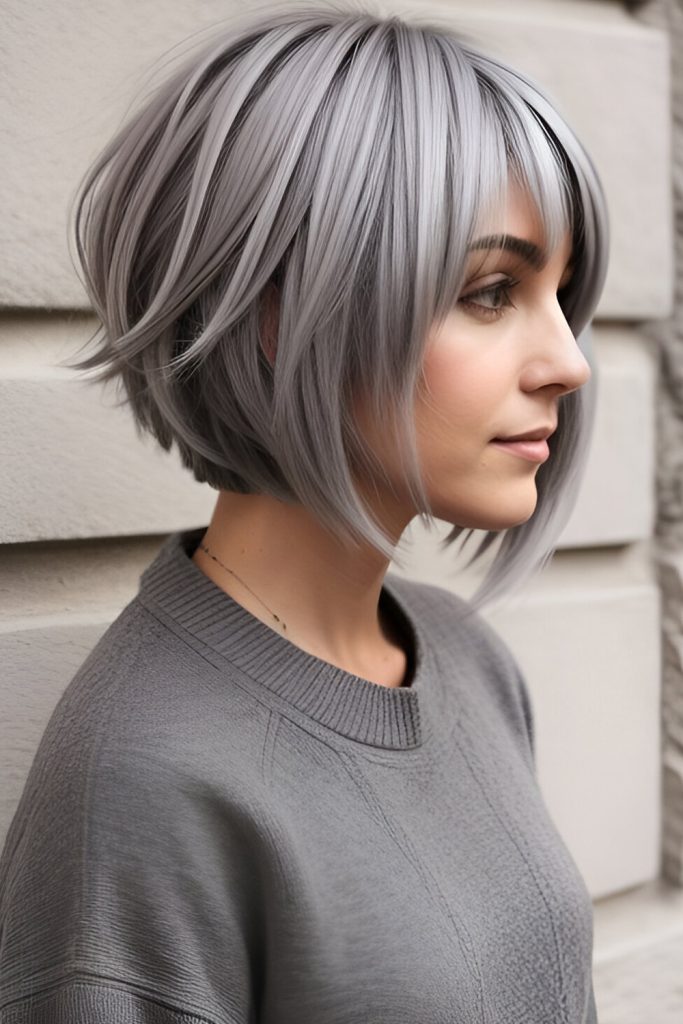 Textured Grey Bob