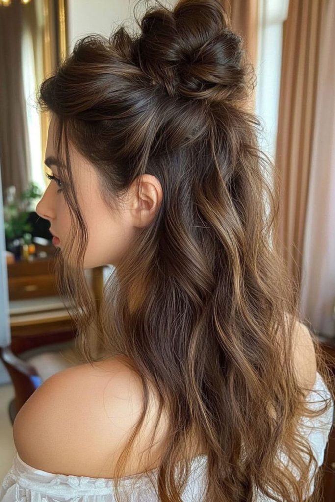 Twisted Half Up Bun