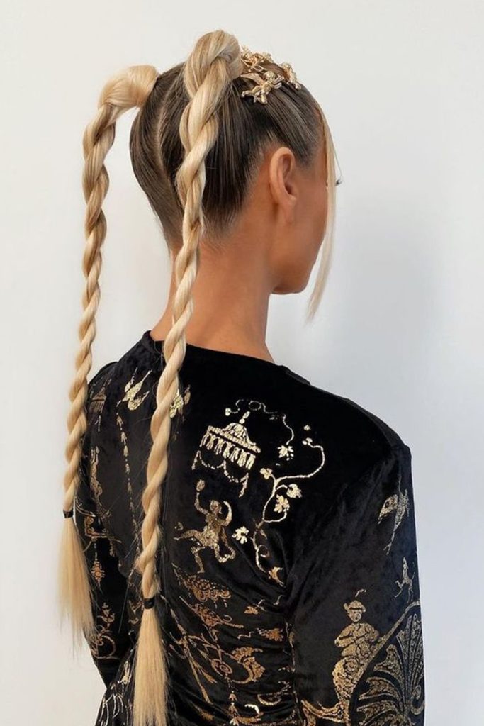 Twisted Rope Braid Ponytail