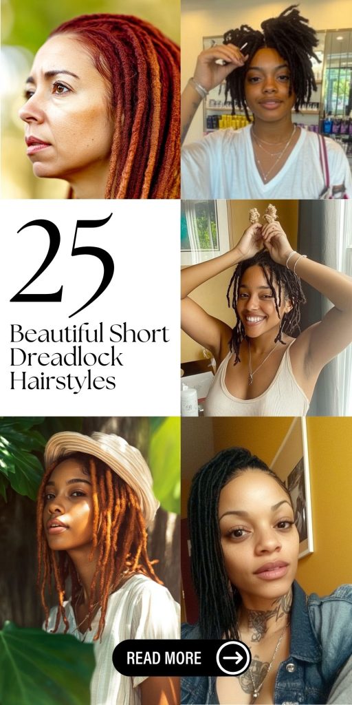 25 Beautiful Short Dreadlock Hairstyles