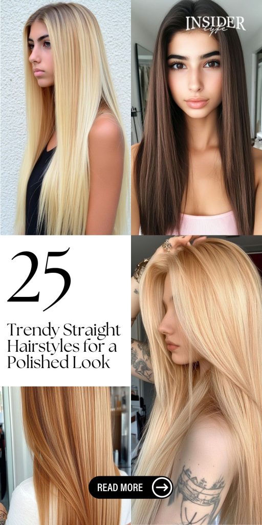 25 Trendy Straight Hairstyles for a Polished Look