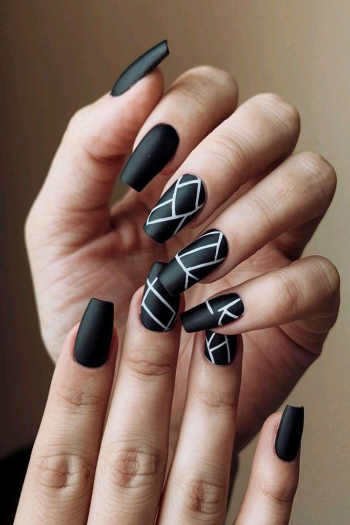 Black Geometric Designs