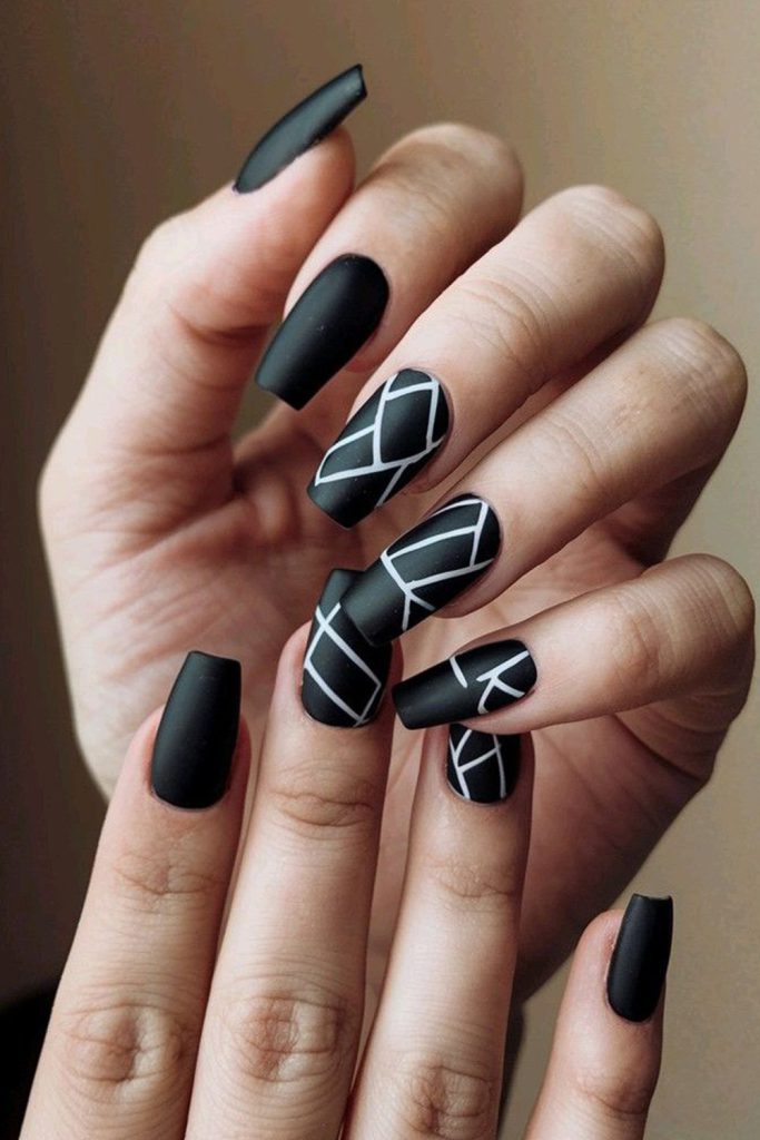 Black Geometric Patterns