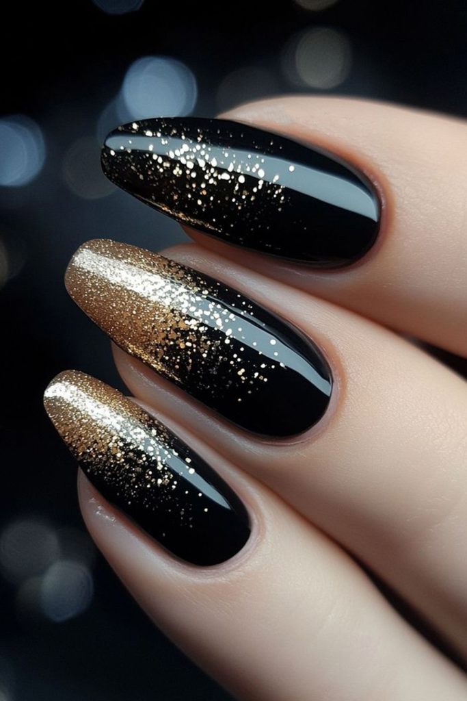 Black Glitter Gradient