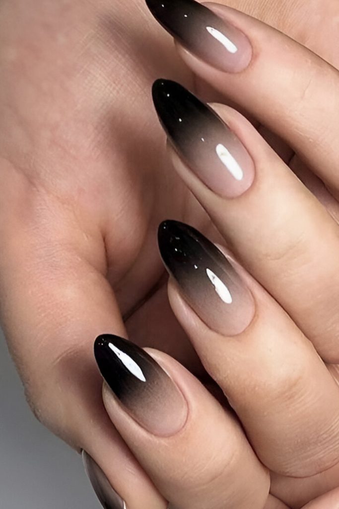 Black Ombre Nails