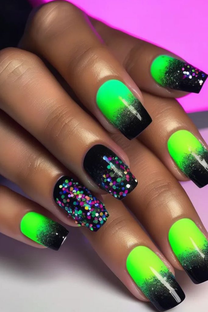 Black and Neon Pop
