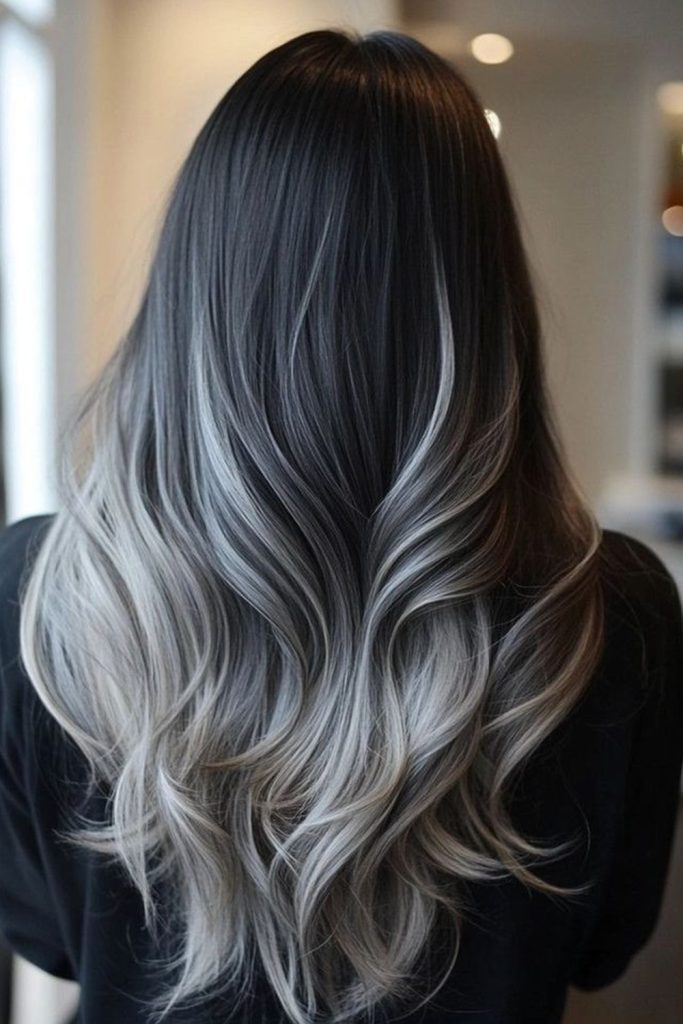 Black to Smoky Gray Melt