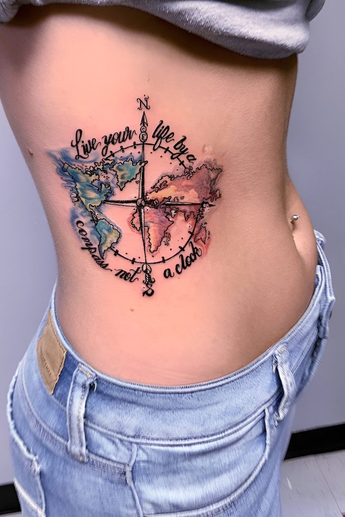 Compass with Coordinates