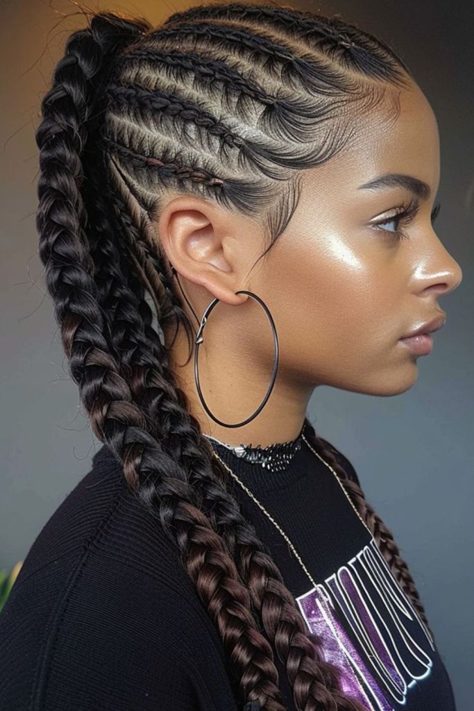 Cornrow braids