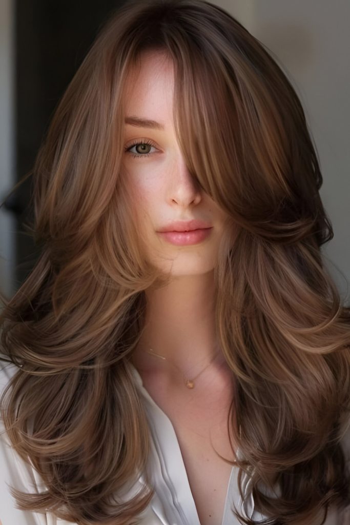 Curtain Bangs with Volume