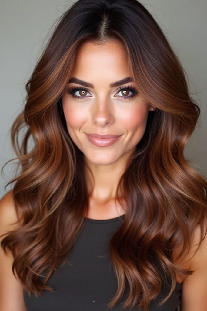 Dark Auburn to Chestnut Brown Melt