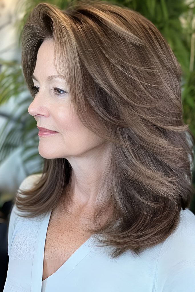 Feathered Layers for Thick Hair