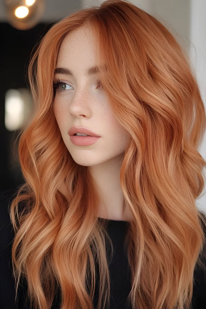 Fiery Copper Waves