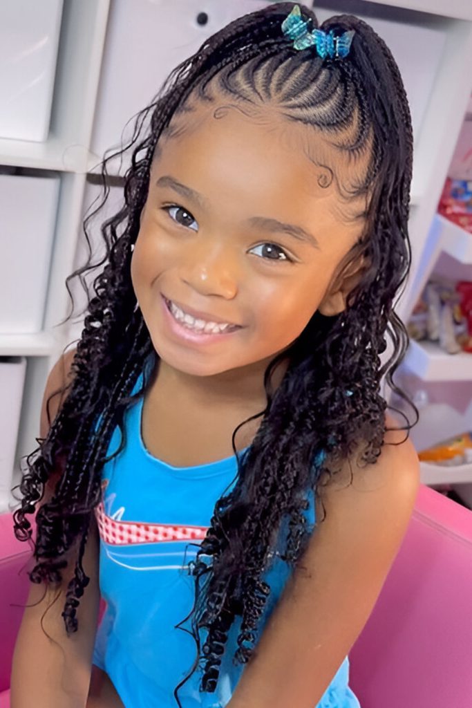 Half Up, Half Down Braids