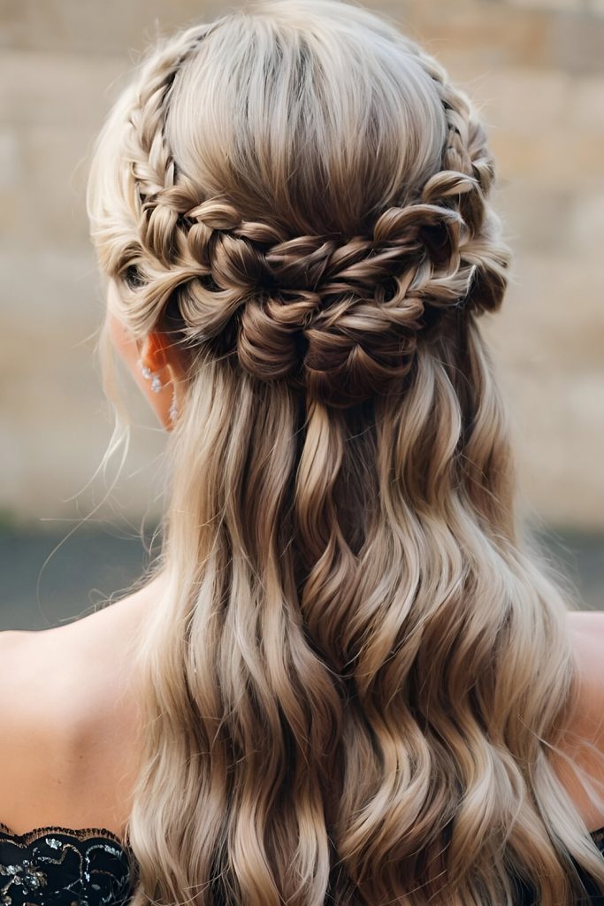 Half Up, Half Down Braids