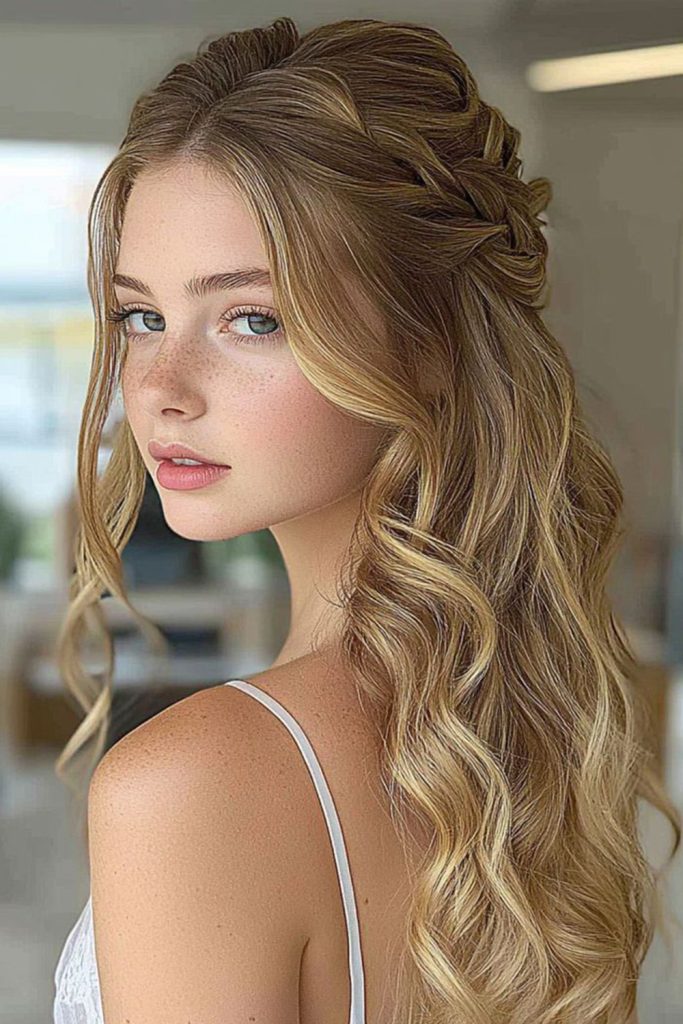 Half Up, Half Down Style