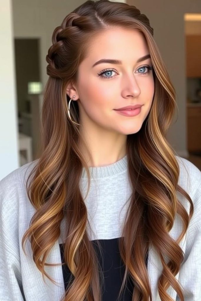 Half Up Heart Braid