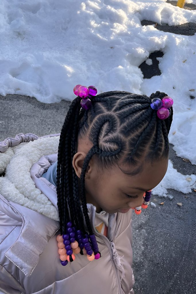 Heart Shaped Cornrows