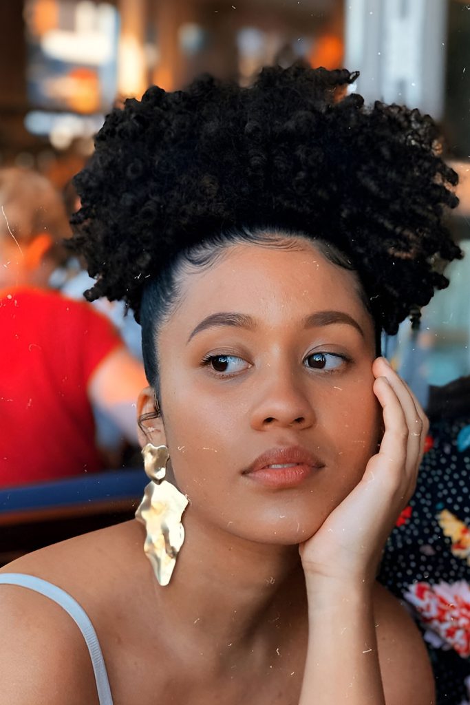 High Puff for Natural Hair