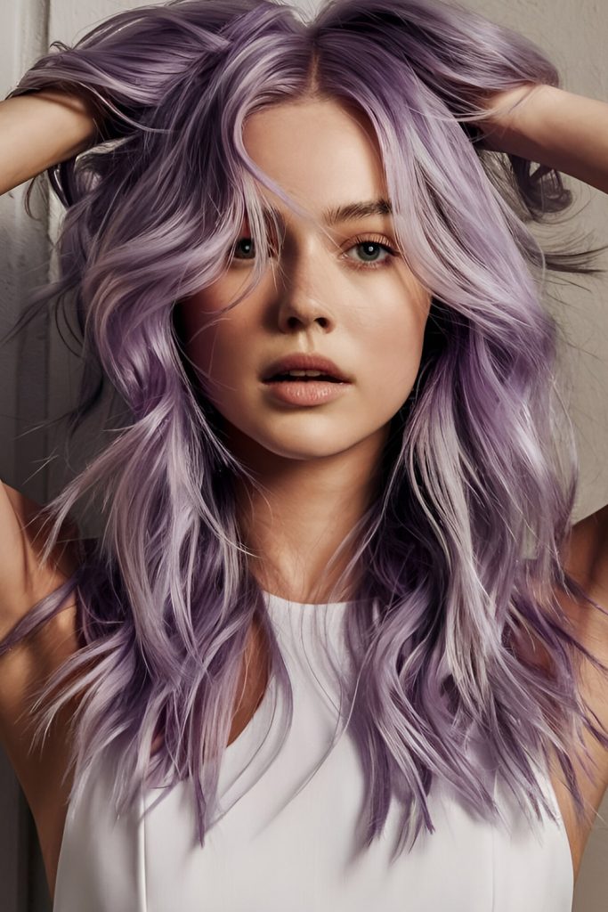 Icy Lavender Balayage