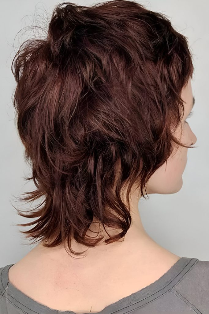 Jaw Length Wolf Cut