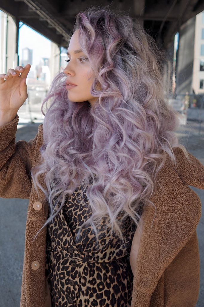 Lavender Ombre Curls