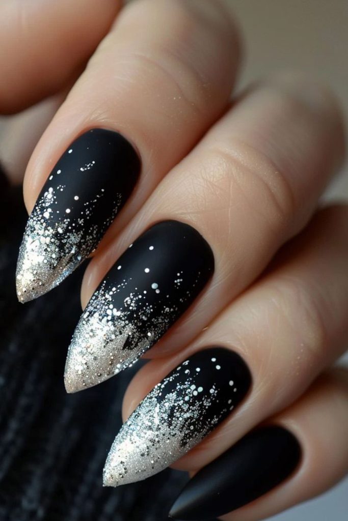 Matte Black with Metallic Accents