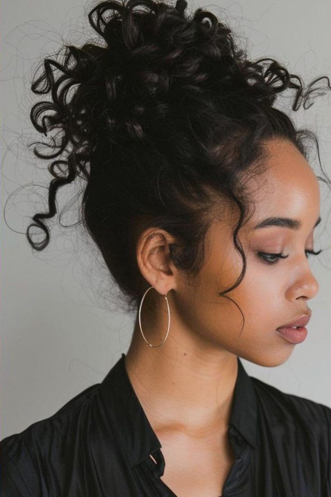 Messy Bun with Front Framing Locks